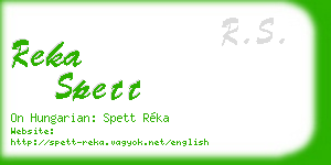 reka spett business card